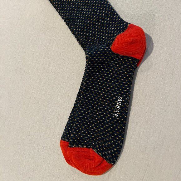 NWT - J. Crew Navy Socks (3 pair) with birdseye pattern - Picture 2 of 3